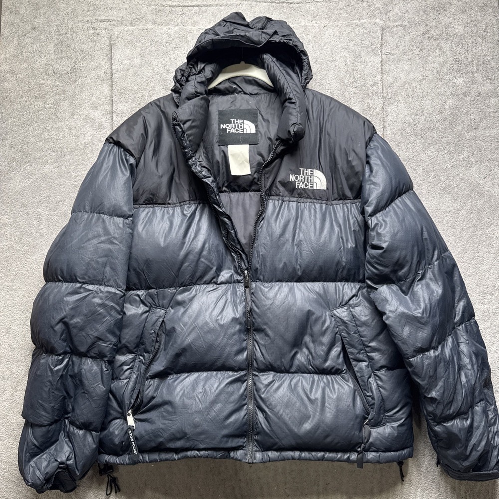 The North Face Nuptse NF002YO Mens L Blue Vintage 90s 700 Down Puffer Jacket